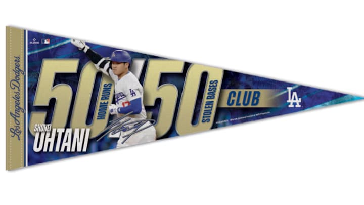 Shohei Ohtani Los Angeles Dodgers WinCraft 50/50 Club 12" x 30" Premium Pennant