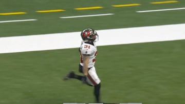 Tampa Bay Buccaneers safety Antoine Winfield Jr. scored the first touchdown of his career in Week 6 against the New Orleans Saints. 
