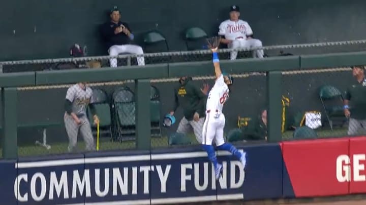 Austin Martin turned in a highlight reel catch that would make Torii Hunter proud.