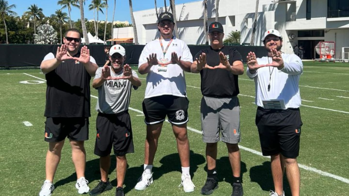 Jackson Cantwell says Mario Cristobal is ‘the biggest selling point’ for Miami Hurricanes following visit