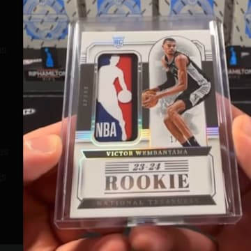 2023-24 National Treasures Basketball - Victor Wembanyama 1/1 Logoman