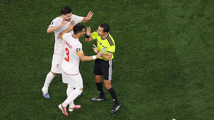 El anterior partido de Palazuelos en la Copa del Mundo 2026 fue el empate 2 - 2 entre Irán y Nueva Zelanda