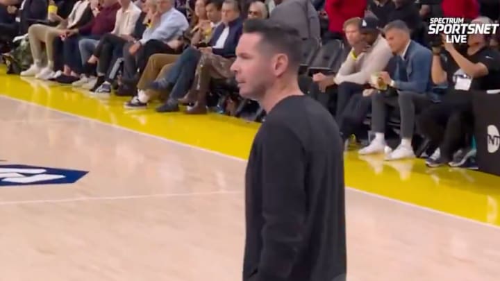 JJ Redick went off on his team during a timeout. 