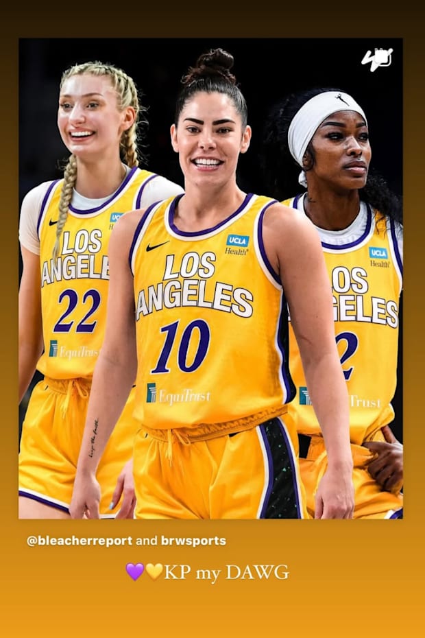 Cameron Brink, Kelsey Plum, and Rickea Jackson  