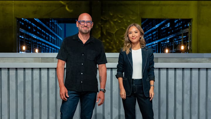 24 in 24 Last Chef Standing Season 2 host Michael Symon and Esther Choi