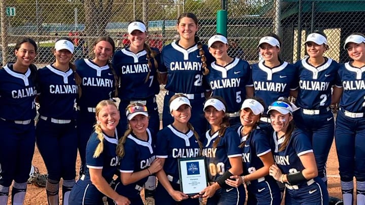 Calvary Christian sits at No. 3 in our latest Florida high school softball rankings 