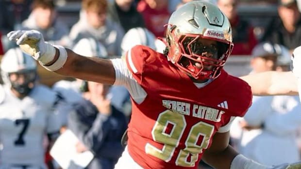 Bergen Catholic defensive end Jackson Vaughn