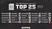 CFP Selection Committee Rankings, 11-11-25