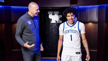 Tay Kinney with Mark Pope on his visit 