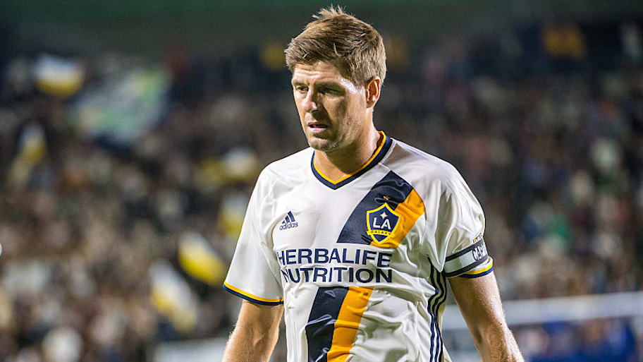 Steven Gerrard in LA Galaxy shirt