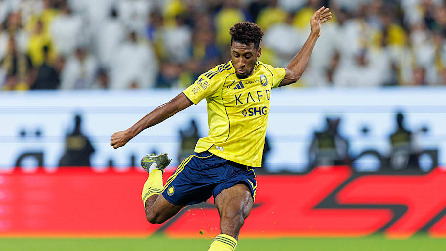 Kingsley Coman in action for Al Nassr.