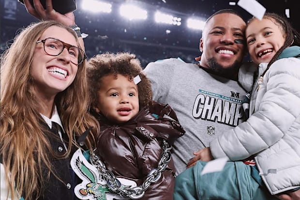 Anna Congdon, Saquon Jr., Saquon Barkley, Jada Barkley