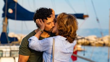 Deceitful Love - Set of "Inganno" by Pappi Corsicato.in the picture Monica Guerritore and Giacomo Gianniotti.Photo by Gianni Fiorito