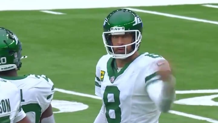 Aaron Rodgers and the Jets fell to 2-3 on the season after Sunday's loss to the Vikings. 