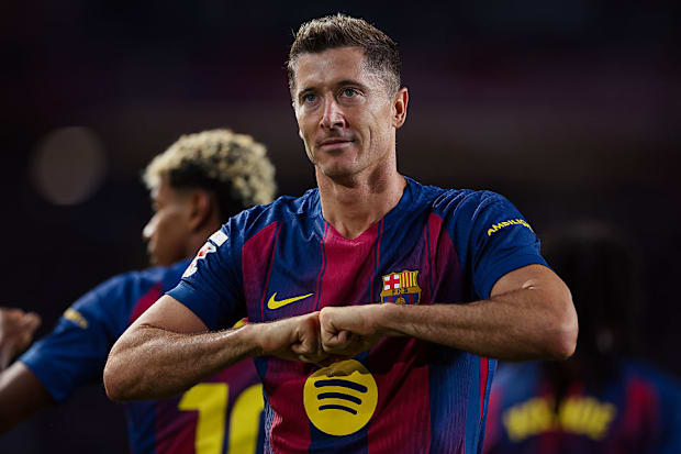 Robert Lewandowski for Barcelona.
