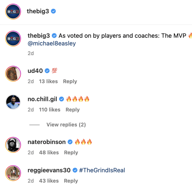 Big 3 Instagram Post