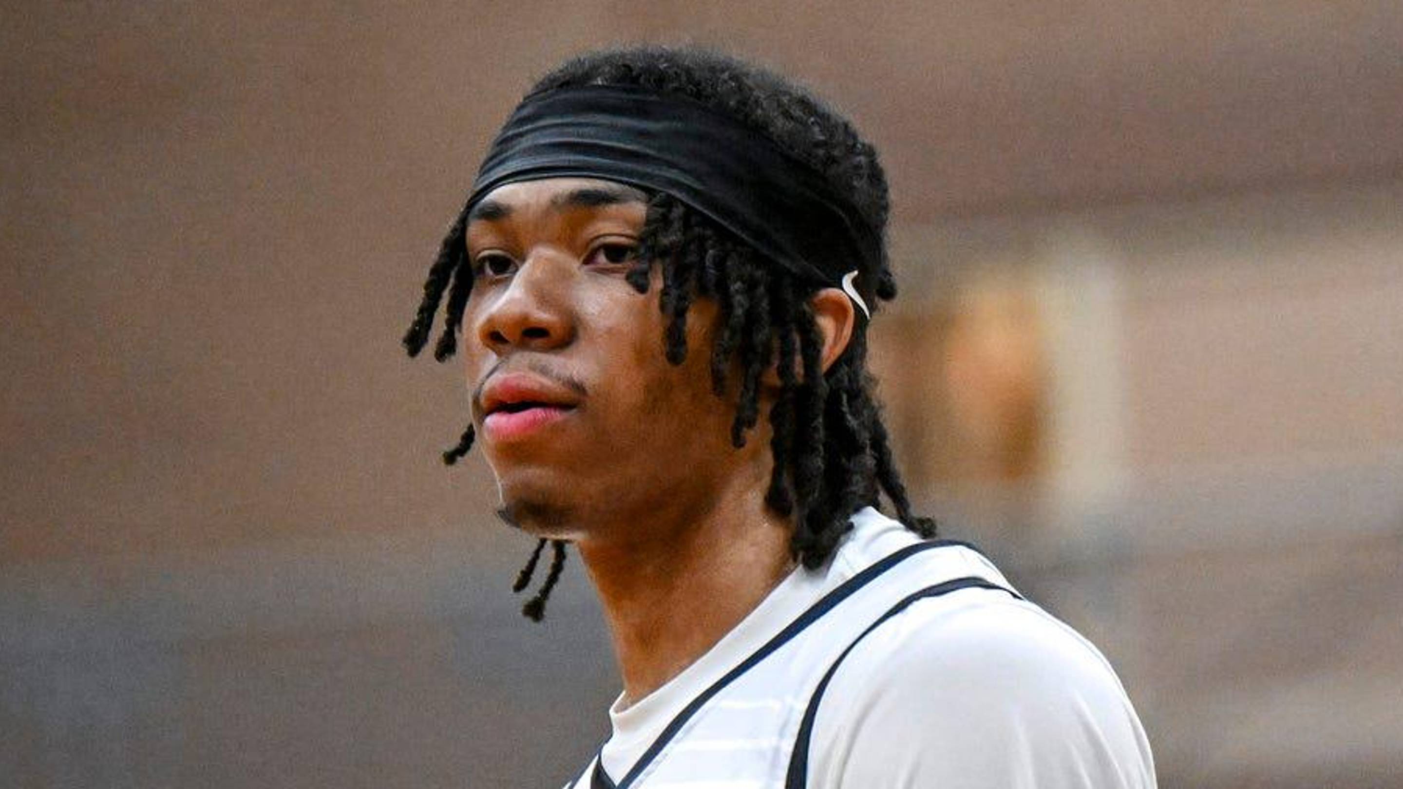 Team SPS and Michigan State's Julius Avent looks on during the Moneyball Pro-Am on Tuesday, June 23, 2026, at Holt High School.