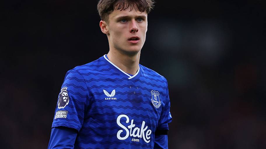 Harrison Armstrong during the Premier League match between Fulham and Everton.