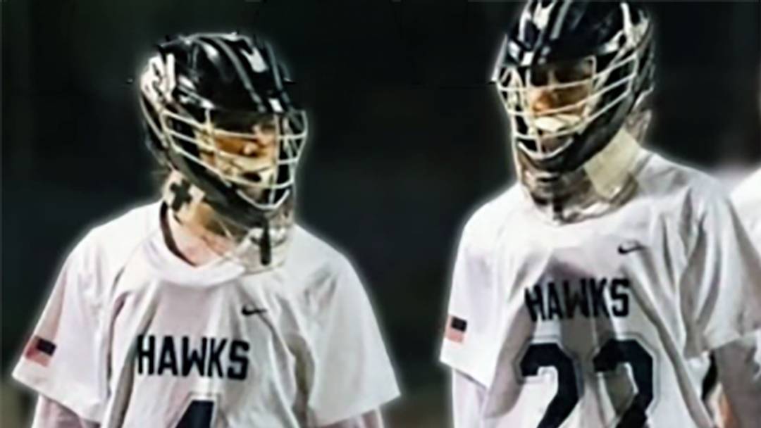 The Urbana boys lacrosse team won its third consecutive MPSSAA Class 4A lacrosse state championship, celebrating with the Hawks' girls team, which won its first state title earlier in the day.