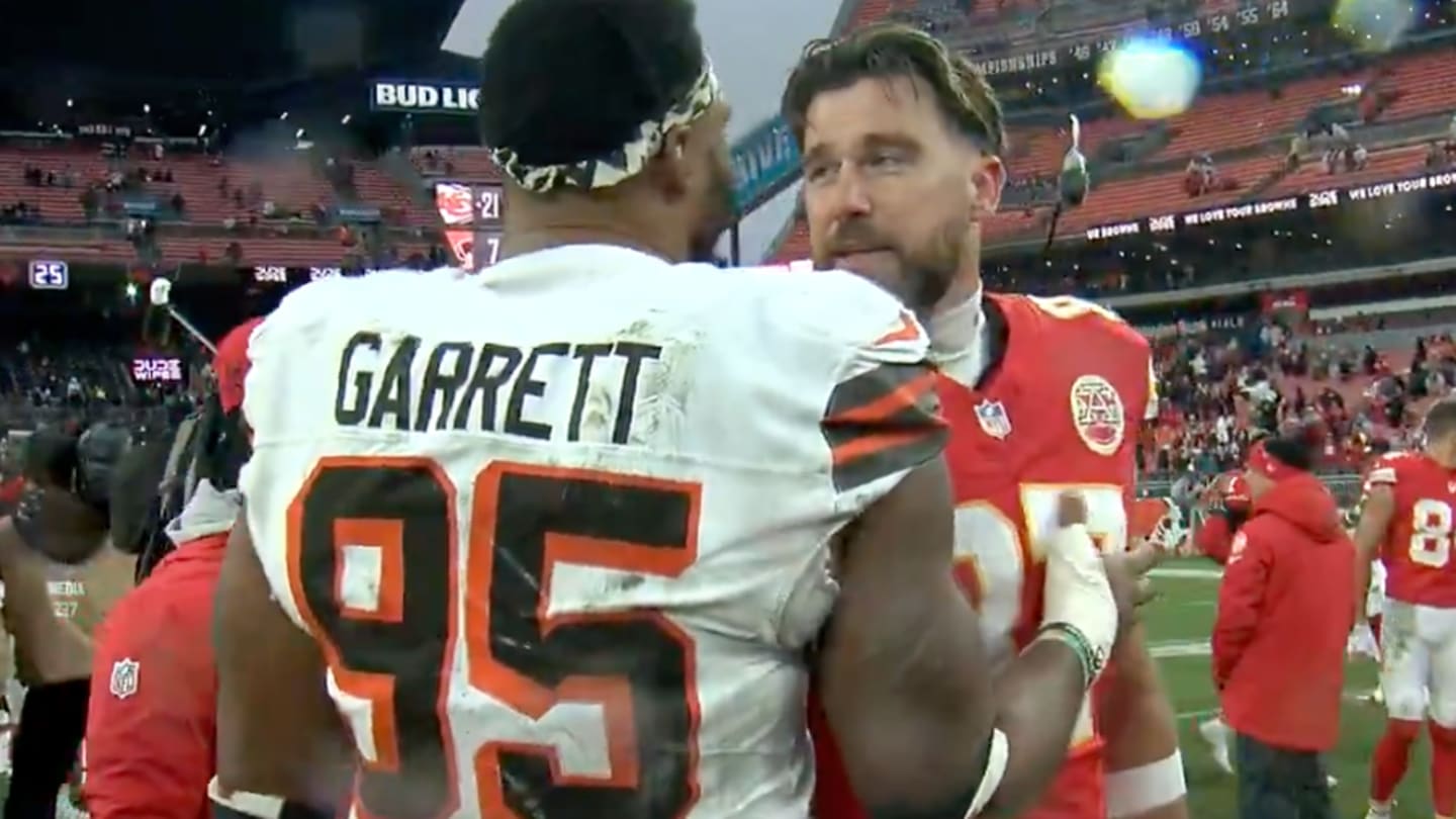 Travis Kelce and Myles Garrett Shared Classy Moment After Chiefs’ Win