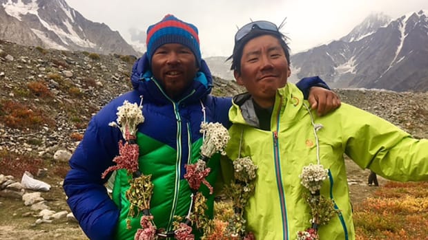 Two Japanese Climbers on a trek