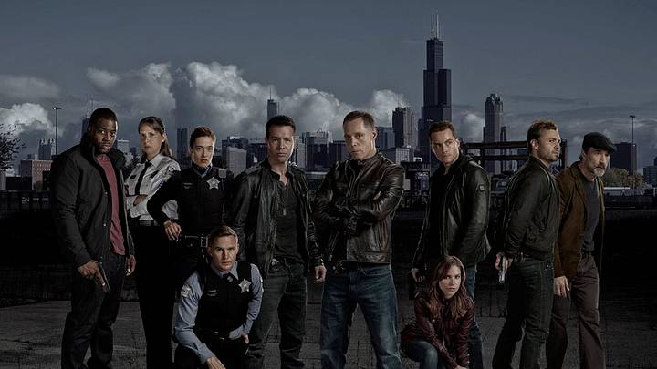 CHICAGO PD -- Season: 1 -- Pictured: (l-r) LaRoyce Hawkins as Detective Kevin Atwater, Amy Morton as Sgt. Trudy Platt, Marina Squerciati as Officer Kim Burgess, Brian Geraghty as Officer Sean Roman, Jon Seda as Det. Antonio Dawson, Jason Beghe as Sgt. Hank Voight, Sophia Bush as Det. Erin Lindsay, Jesse Lee Soffer as Det. Jay Halstead, Patrick Flueger as Det. Adam Ruzek, Elias Koteas as Det. Alvin Olinksy -- (Photo by: Paul Drinkwater/NBC)