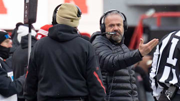 Nebraska head coach Matt Rhule and former defensive coordinator John Butler.