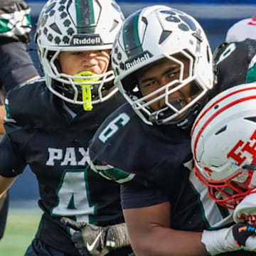 Patuxent shocked perennial state champion Fort Hill, with a rally from 21 points down, to win the 2025 MPSSAA 1A state championship, 35-28.