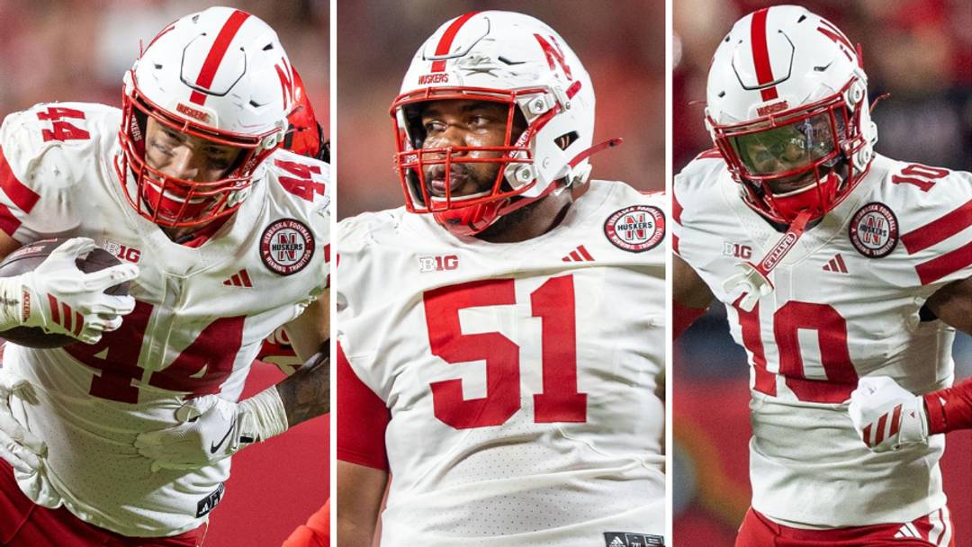 Seniors Luke Lindenmeyer, Justin Evans, and Andrew Marshall will represent the Big Red at Big Ten Media Days in Chicago.