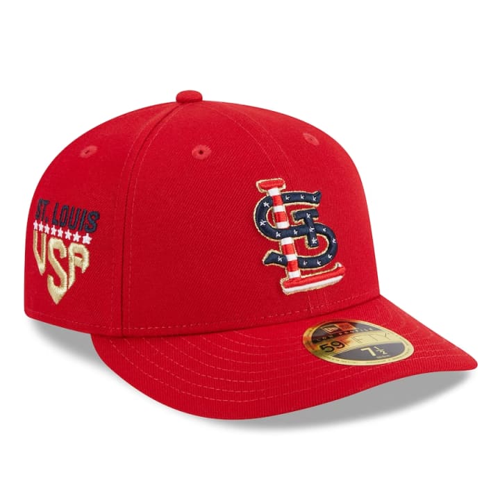 St Louis Cardinals 2016 JULY 4TH STARS N STRIPES Fitted Hat