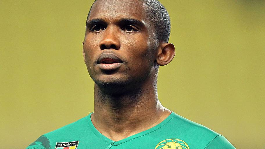 Eto’o face up close