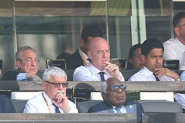 Florentino Pérez, Gianni Infantino, Nasser Al-Khelaifi