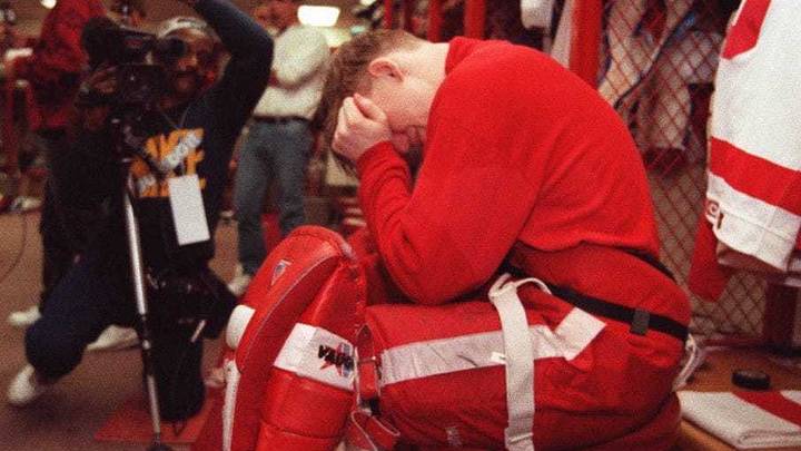 Red Wings goalie Chris Osgood Credit: Julian H. Gonzalez-USA TODAY NETWORK