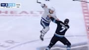 Toronto's Simon Benoit attempted a Superman punch during his fight with Utah's Michael Kesselring.