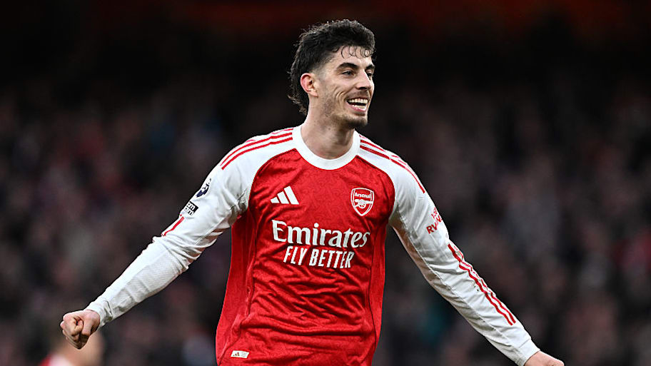 Kai Havertz celebrating.