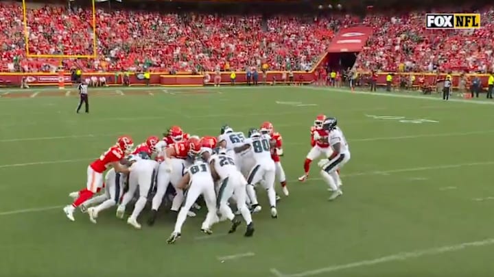 The Eagles continued their tush push ways against the Chiefs in Week 2. 