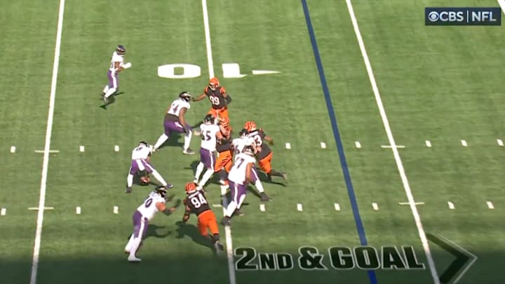 Kevin Harlan hand a great call of Lamar Jackson's cool play against the Cincinnati Bengals on Sunday.