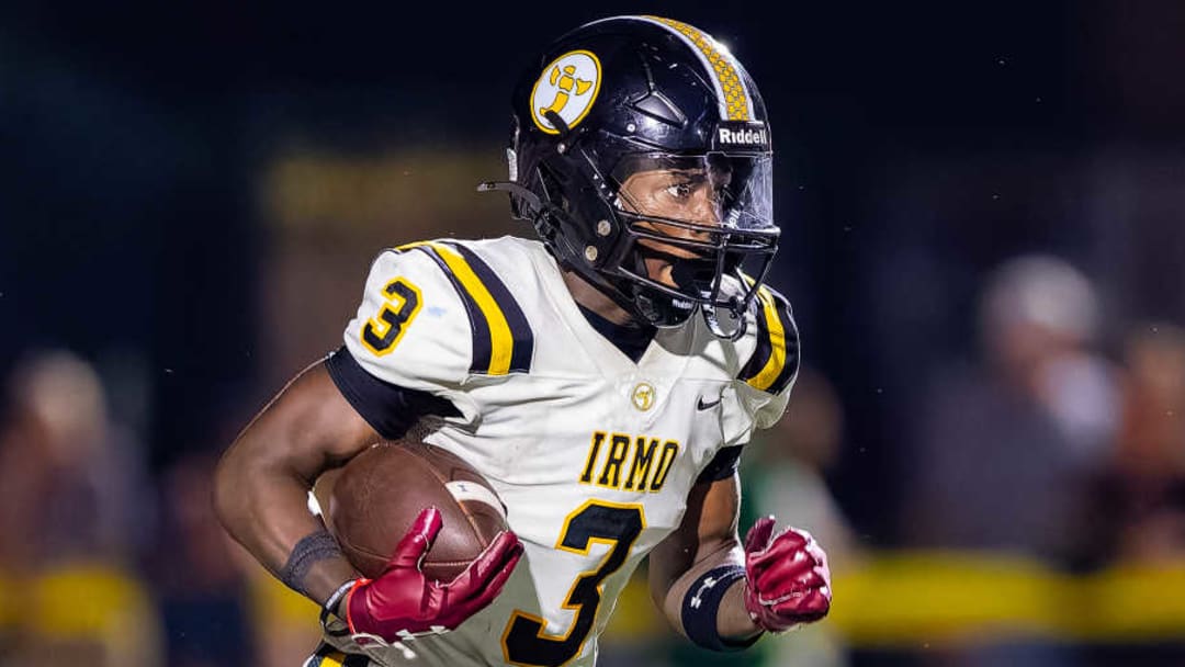 Maleek Miller, running after making a catch against Myrtle Beach last fall, has announced he will transfer from Irmo to Dutch Fork for the 2026-27 school year.