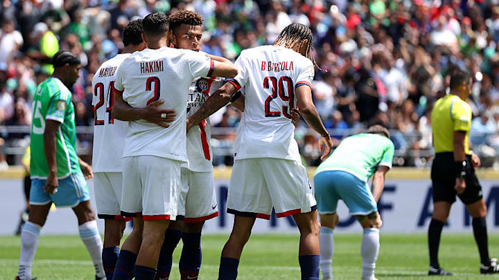 Achraf Hakimi, Bradley Barcola, Desire Doue