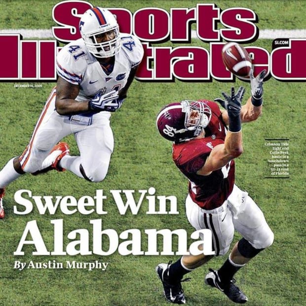 The Dec. 14, 2009 cover of Sports Illustrated after Alabama de-throned Florida atop the Southeastern Conference.