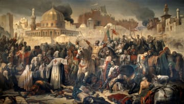 Taking of Jerusalem by the Crusaders by Emile Signol