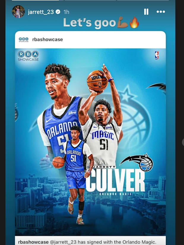 Jarrett Culver's IG Story 