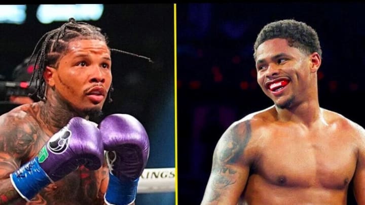 Shakur Stevenson [right] and Gervonta Davis [left] might be heading toward a high-stakes lightweight clash