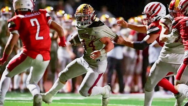 Senior Seamus Twohey gives Enumclaw a physical rushing attack as it moves into new league in 3A NSPSL in 2024.