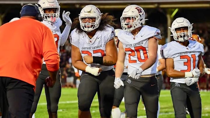 Cody Thumlert, right, and the rest of Eastside Catholic is ready for a big 2024 season.