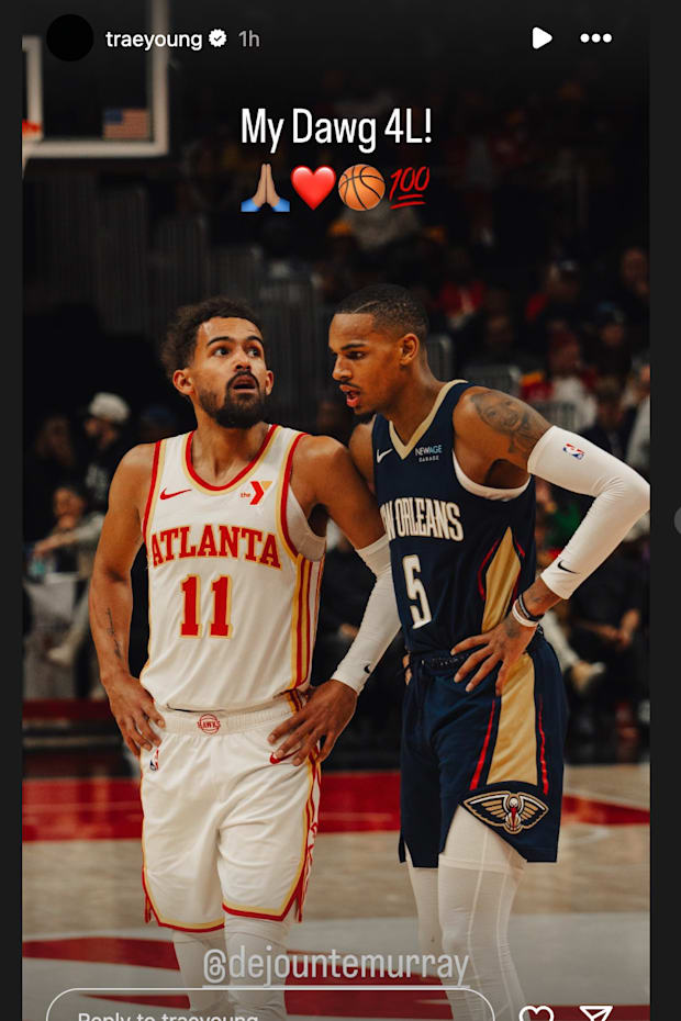 Trae Young's IG Story 