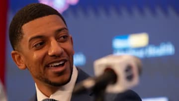 Wizards General Manager Will Dawkins, shown in 2023, says the team is “not skipping steps” in its rebuild. (Craig Hudson for The Washington Post)