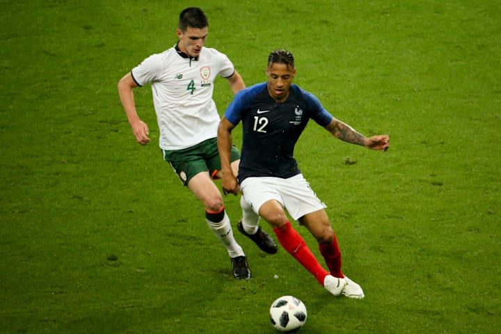 Corentin Tolisso dan Declan Rice