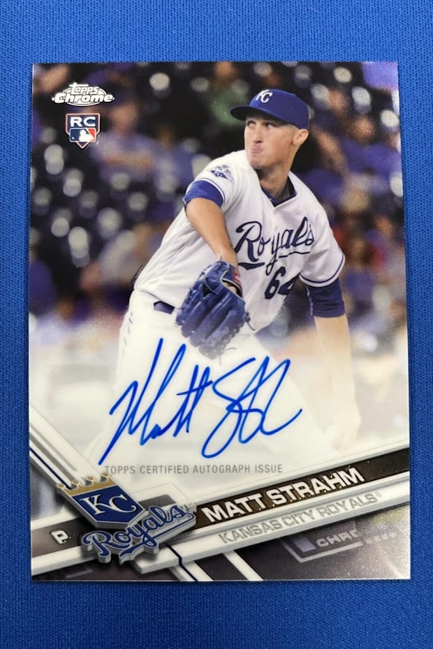 Matt Strahm 2017 Topps Chrome Rookie Autograph