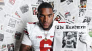 Zion Grady poses during his official visit to Ohio State